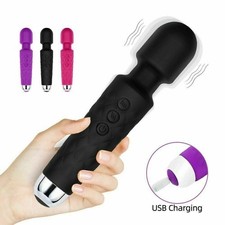 Electric Magic Wand Massager Full Body Waterproof – 20 Speed Vibration Modes UK