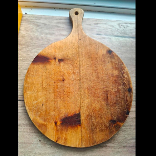 Vintage large round wooden - vintage,