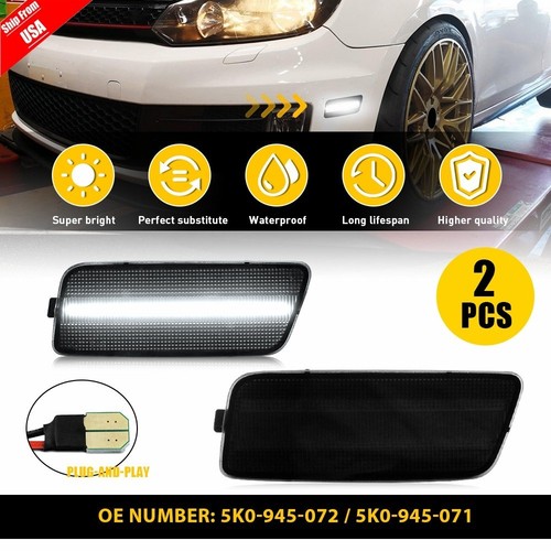 Smoked lens white led front - lens,