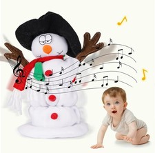 Twerking Santa Snowman Singing Dancing Plush Toy, Animated Christmas Santa Claus