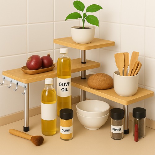 Tier corner shelf unit - 3,