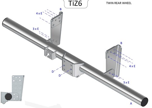 Towtrust fixed flange - fixed,