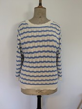 Joules Blue & White Wavy