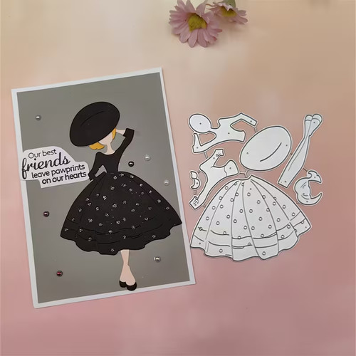 Dress lady hat pretty - dress,