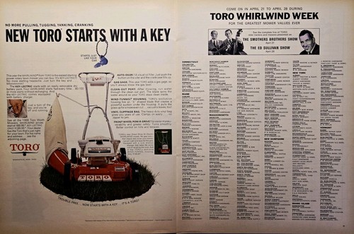 1968 toro whirlwind lawn - lawn, mower
