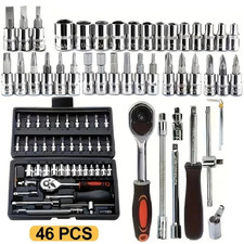 46PCS Ratchet Wrench Set 1/4