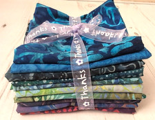 Pack of 10 Fat Quarters Batik