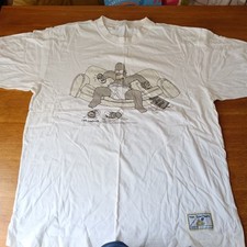 Vintage 1998 The Simpsons Homer White Graphic Print Tee T-shirt X-Large