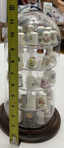 Glass dome sewing thimble - dome,