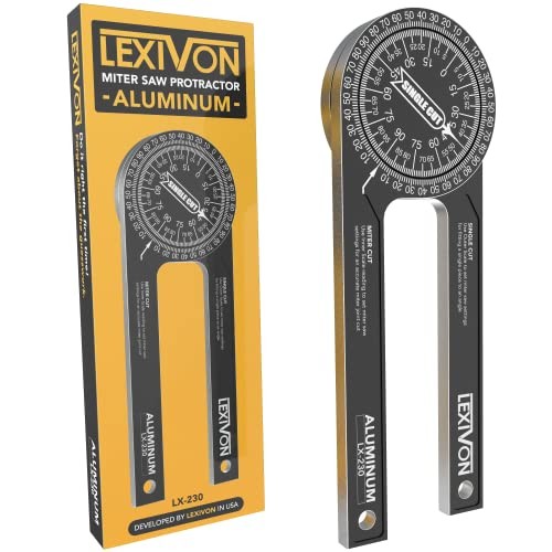 Aluminum miter saw protractor - aluminum,