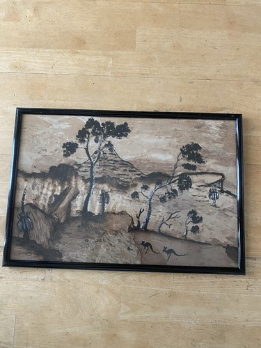 Aboriginal bark painting - aboriginal,