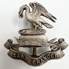Genuine WW1 Liverpool Pals 1914 Silver Hallmarked Cap Badge