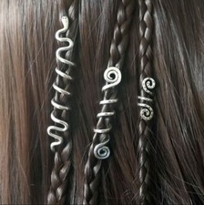 Vintage Viking Spiral Beads for Hair Braids Beard Hairpin Women Jewelry