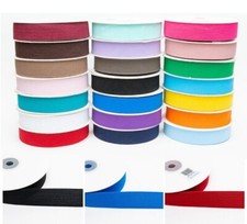 25mm Flat Elastic Coloured Woven 1" Wide 21 Colours 1m 2m 5m 10m Sewing Crafts