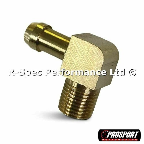 Npt brass degree boost - brass, 90