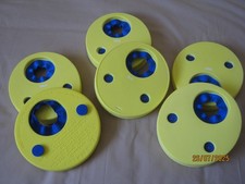 kids age 2-6 years swimming float disks ONE PAIR arm bands swim aids yellow