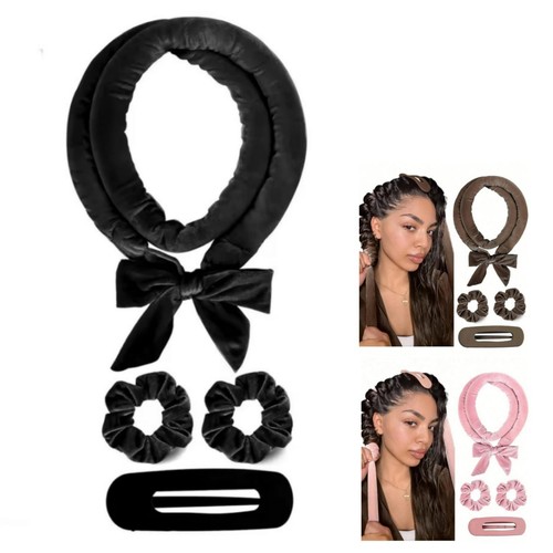 4pc heatless hair curlers - 4pc,