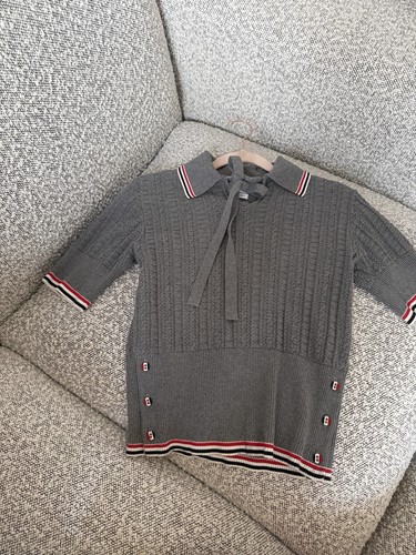 Thom browne grey cable - grey, knit