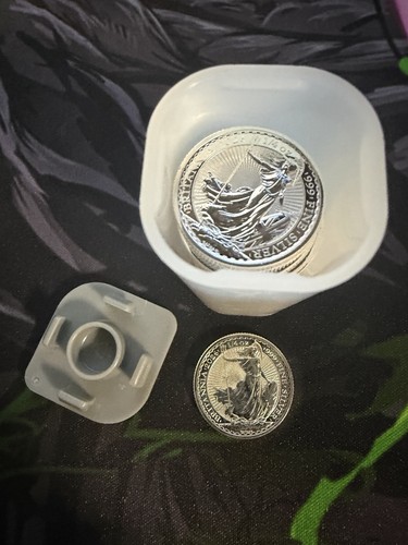 Britannia silver coins - silver,
