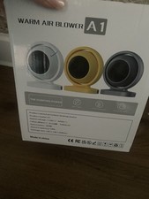 Warm Air Blower Fan Heater Portable Space Heater for Indoor Use White UK Plug