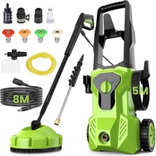 135Bar Pressure Washer Jet Wash 500l/h Spray Lance Dirt Blaster 8m Hose