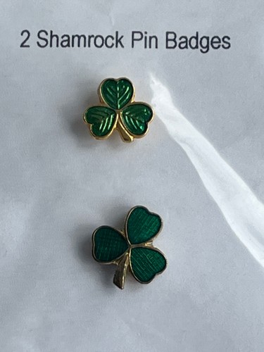 Irish shamrock pin badge - 2,