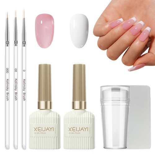 French manicure kit jelly - jelly, pink