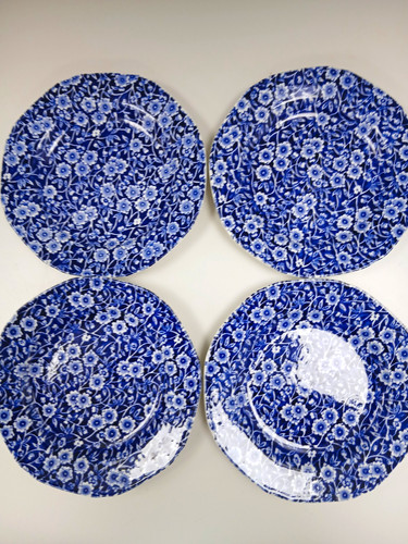 Burleigh pottery blue calico - burleigh,