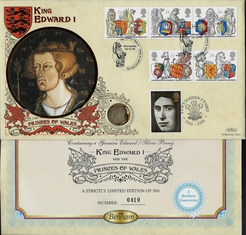 Benham coin covers 1996 - coin,