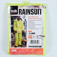 Scruffs Mens Waterproof Suit Two-Piece Rain Set Rainsuit Trousers and Jacket New