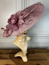 Nigel Rayment Dusky Pink Sinamay Hatinator Mother Wedding Guest Races Party