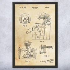 Hair Dryer Chair Patent Wall Art: Salon Art, Hair Stylist, Beautician Gift