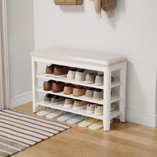 Shoe Bench with Leather