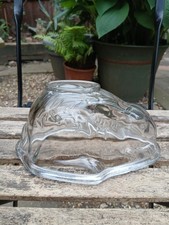 Vintage clear pressed glass - pressed,