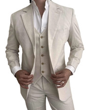 Abitto 3 Piece Linen Cream