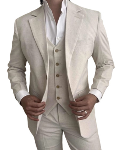 Abitto piece linen cream - 3,