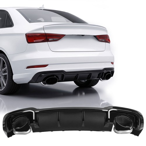 Rear diffuser black tips - diffuser,