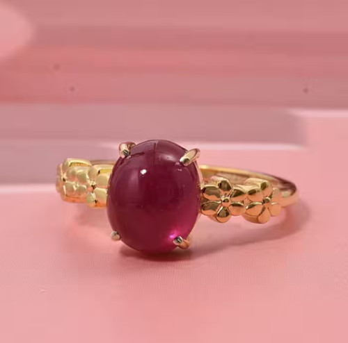 Aaaa burmese ruby 925 sterling - ruby,
