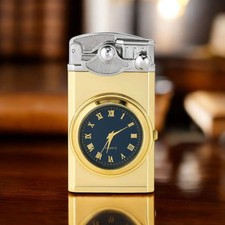 Gold Quartz Clock Lighter –