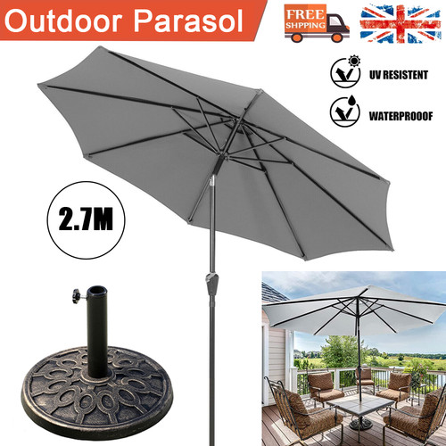 Round garden parasol - round,
