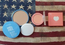 Peach C Peach Cotton Blusher in Shy P Cheek & Rimmel Kind & Free Powder in Light