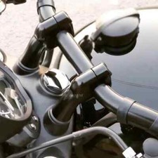 Pair Handlebar Bar Riser Clamps Adapter For Triumph Bobber T100 T120 Speed Twin