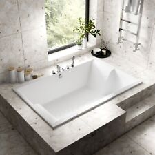 Nuie Luxus II Double Ended Inset Spa Bath White 1800 x 1200mm Bathroom Modern