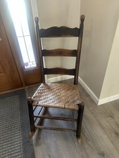 Antique Ladder Back Rocking