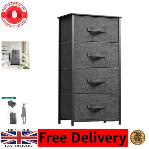 Contemporary grey drawer - grey, 4-drawer