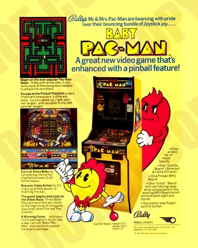 1982 bally baby pac - bally's,
