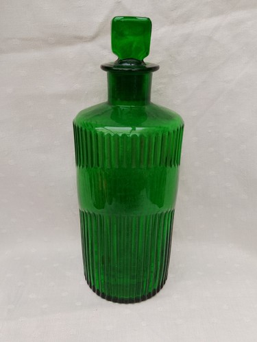 Antique green ribbed - antique,