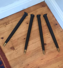 Vintage Mid Century Atomic Table Legs 44cm Table  Retro inc Plates