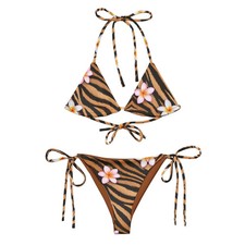 Tiger Print Bikini Set