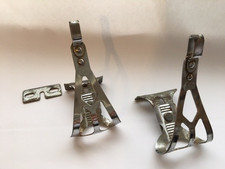 Vintage pair ATOS bicycle pedal cages